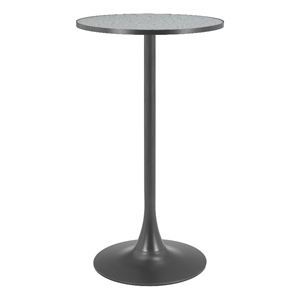 Pemberly Row Modern / Contemporary Metal Bar Table Gray & Bronze