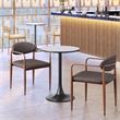 Pemberly Row Modern / Contemporary Metal Bistro Table Gray & Bronze