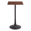 Pemberly Row Modern / Contemporary Metal Bar Table Brown Finish