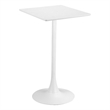 Pemberly Row Modern / Contemporary Metal Bar Table White Finish