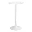 Pemberly Row Modern / Contemporary Metal Bar Table White Finish