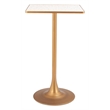 Pemberly Row Modern / Contemporary Metal Bar Table Beige & Gold