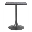Pemberly Row Modern / Contemporary Metal Bistro Table Black & Bronze