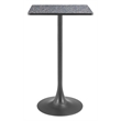 Pemberly Row Modern / Contemporary Metal Bar Table Black & Bronze