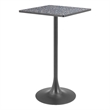 Pemberly Row Modern / Contemporary Metal Bar Table Black & Bronze