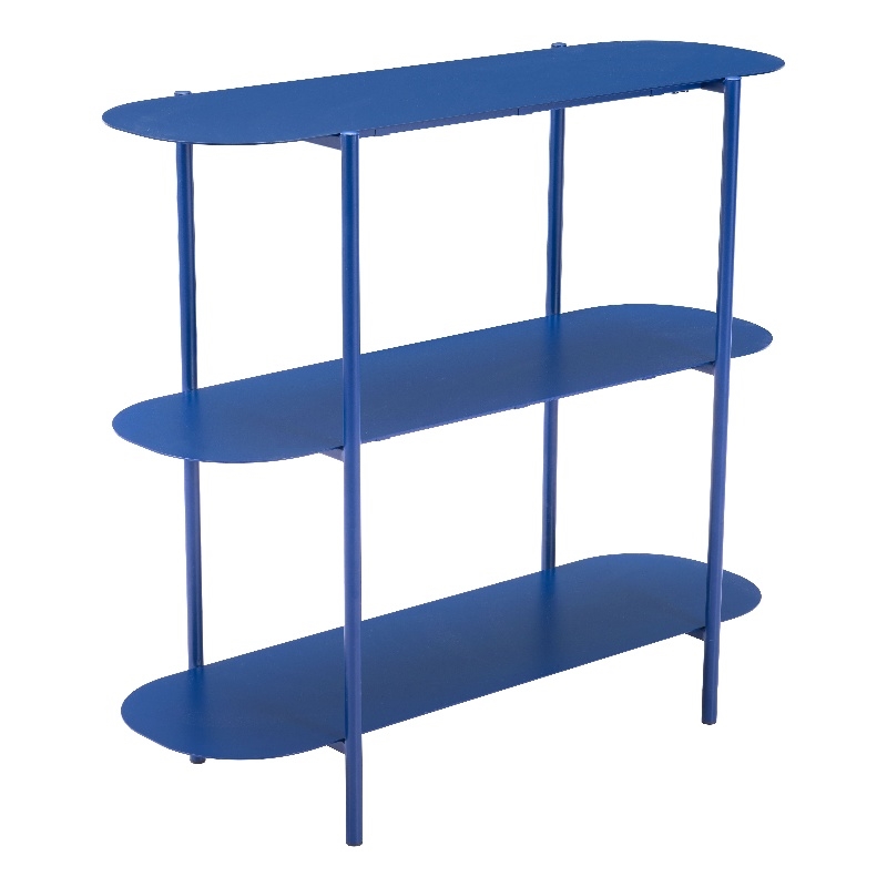 Pemberly Row Modern / Contemporary Metal Console Table Blue Finish