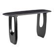 Pemberly Row Modern / Contemporary Wood Console Table Black Finish