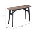 Pemberly Row Modern / Contemporary Wood Console Table Espresso
