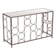 Pemberly Row Contemporary Engineered Wood Convale Console Table Bronze