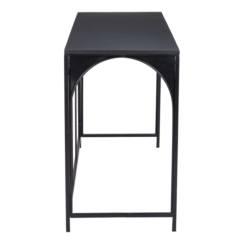 Pemberly Row Modern / Contemporary Metal Console Table Black