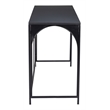 Pemberly Row Modern / Contemporary Metal Console Table Black