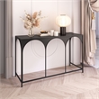 Pemberly Row Modern / Contemporary Metal Console Table Black