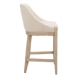 Pemberly Row Contemporary Engineered Wood Counter Stool Beige