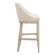 Pemberly Row Contemporary Assembled Engineered Wood Barstool Beige