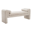 Pemberly Row Modern / Contemporary Assembled Wood Bench Beige