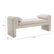 Pemberly Row Modern / Contemporary Assembled Wood Bench Beige