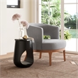 Pemberly Row Modern / Contemporary Assembled Wood Side Table Black