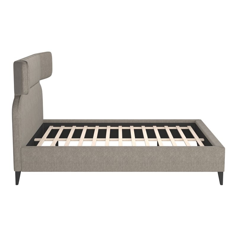 Pemberly Row Modern / Contemporary Wood Queen Bed Olive Brown