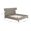 Pemberly Row Modern / Contemporary Wood King Bed Olive Brown