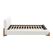 Pemberly Row Modern / Contemporary Wood Queen Bed Ivory Finish