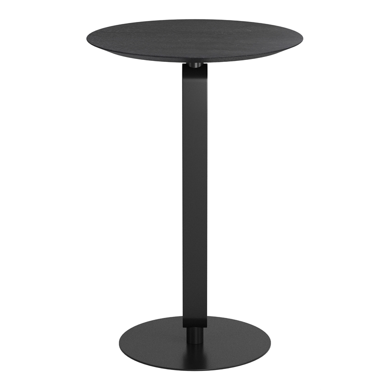 Pemberly Row Modern / Contemporary Metal Counter Table Black