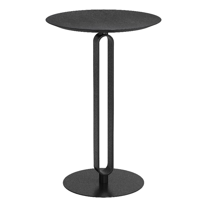 Pemberly Row Modern / Contemporary Metal Counter Table Black