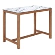 Pemberly Row Modern / Contemporary Wood Counter Table White Finish