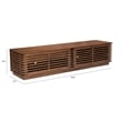 Pemberly Row Contemporary Wood Wide Entertainment Stand Walnut