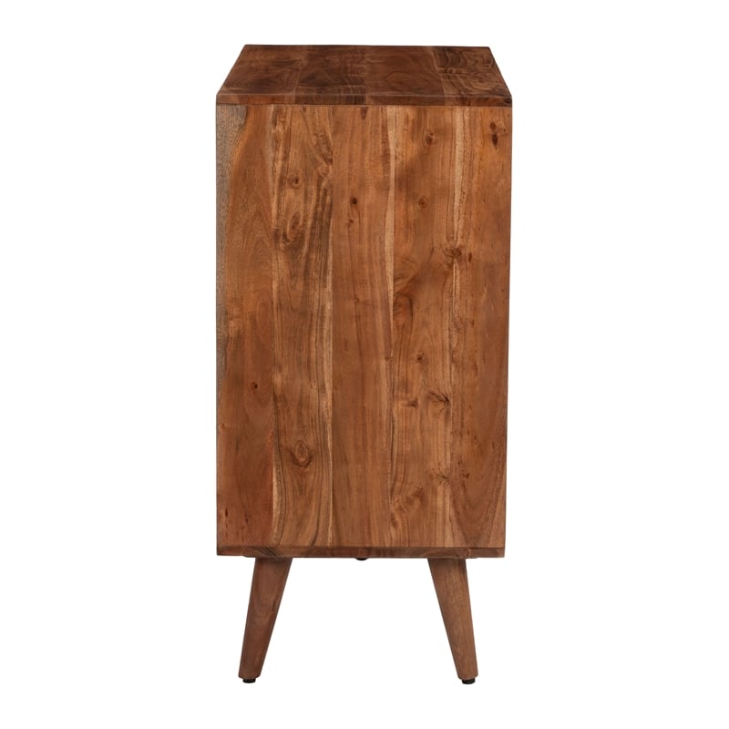 Pemberly Row Modern / Contemporary Wood Wood Cabinet Walnut Finish