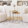 Pemberly Row Contemporary Nesting Table Set (2-Piece) Natural