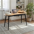 Pemberly Row Modern / Contemporary Wood Wood Desk Natural Finish