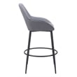 Pemberly Row Modern / Contemporary Engineered Wood Barstool Gray