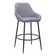 Pemberly Row Modern / Contemporary Engineered Wood Barstool Gray