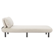 Pemberly Row Modern / Contemporary Aluminum Chaise Beige Outdoor