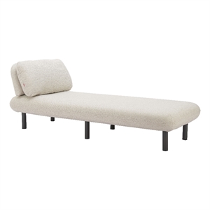 Pemberly Row Modern / Contemporary Aluminum Chaise Beige Outdoor