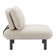 Pemberly Row Modern / Contemporary Aluminum Accent Chair Beige