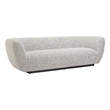 Pemberly Row Modern / Contemporary Wood Sofa Pewter Gray Finish