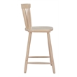 Pemberly Row Contemporary Solid Wood Counter Stool (Set of 2) Natural