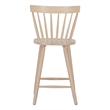 Pemberly Row Contemporary Solid Wood Counter Stool (Set of 2) Natural