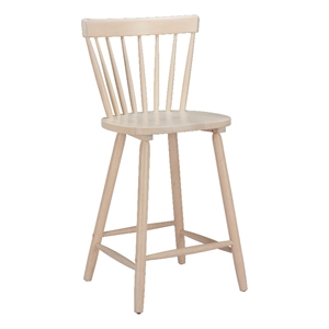 Pemberly Row Contemporary Solid Wood Counter Stool (Set of 2) Natural