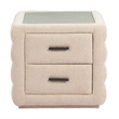 Pemberly Row Modern / Contemporary Engineered Wood Nightstand Beige