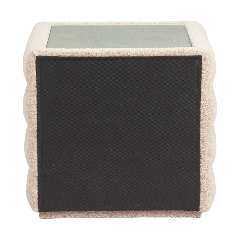Pemberly Row Modern / Contemporary Engineered Wood Nightstand Beige