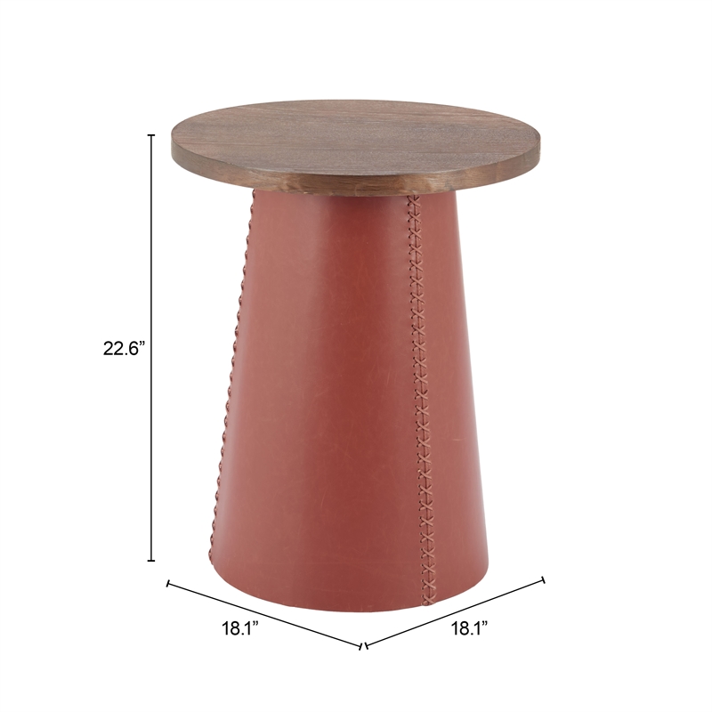 Pemberly Row Modern / Contemporary Engineered Wood Side Table Brown