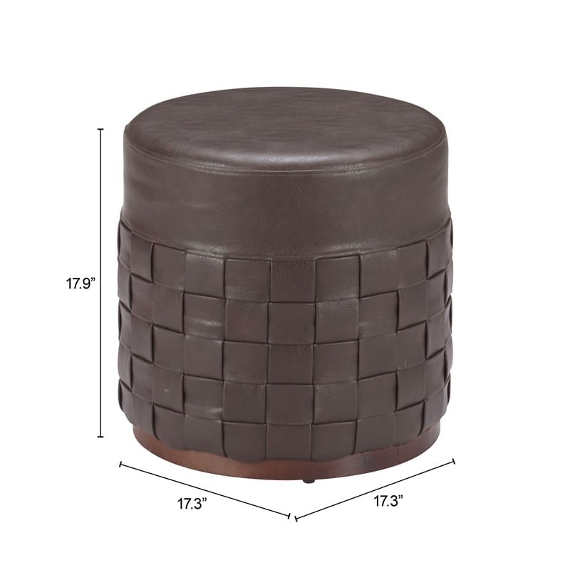 Pemberly Row Modern / Contemporary Engineered Wood Ottoman Espresso