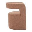 Pemberly Row Contemporary Accent Chair & Ottoman Tawny Brown