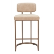 Pemberly Row Contemporary Engineered Wood Counter Stool (Set of 2) Beige