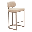 Pemberly Row Contemporary Engineered Wood Counter Stool (Set of 2) Beige