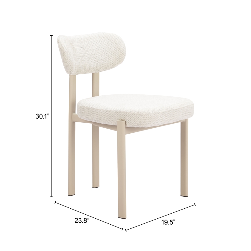Pemberly Row Contemporary Dining Chair (Set of 4) Light Gray