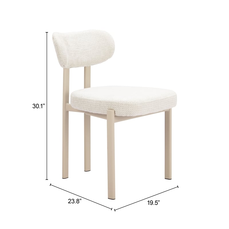 Pemberly Row Contemporary Dining Chair (Set of 4) Light Gray