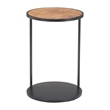 Pemberly Row Contemporary Metal Nodo Side Table Brown & Black